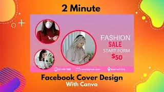 Your Facebook Cover Art Design With Canva | Part-1 | Uday Video Studio