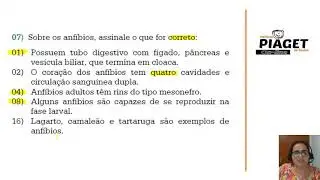 Exercícios sobre os Cordados  -  Parte 1