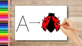 Ladybug With Alphabets | Ladybug With Letter A