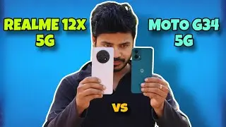 Realme 12x 5G Vs Moto G34 5G Full Detailed Comparison 💯🔥 50MP Vs 50MP 📸💯