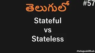 Stateful and Stateless components in react in telugu