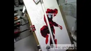 Timelapse of Paolo Rivera Painting Daredevil #1