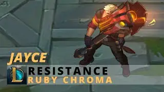 Resistance Jayce Ruby Chroma - League Of Legends