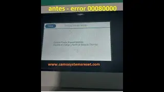 🖨️ Solucionando error 00080000 Plotter F500 570 T3100 3170 T3400 3470 T5100 5170 T5400 🖨️ how to fix