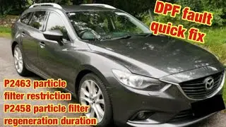 Mazda DPF soot accumulation or restriction fix