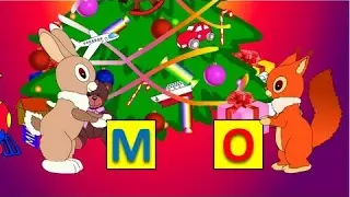 Учимся читать по слогам складам. Склад МО. Развивающие мультики для самых маленьких про Новый Год.