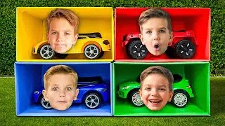 Mark chooses a car to play with. Fun story for kids