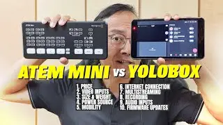 Atem Mini (Pro ISO) vs YoloBox -  HDMI Multi-camera Live Streaming Setup for Facebook & YouTube