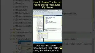 How to delete row or record using stored procedures sql server