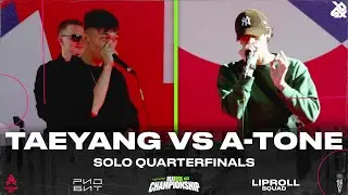 Taeyang VS A Tone | Russian Beatbox Championship 2024 | Quarter Final