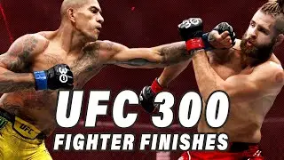 UFC 300 Fighter Knockouts & Submissions!!