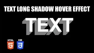 Long Text Shadow Hover Effect | HTML & CSS