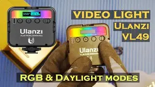 Ulanzi UL49 | Youtube Video Light | RGB  Daylight | Top video camera accessories | Video Gear