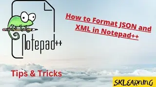 How to format JSON and XML in Notepad++