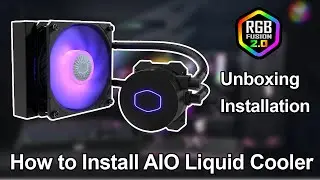 Unboxing and Installation | How to install Liquid Cooler | Cooler Master Liquid Cooler