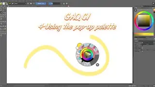 Krita's pop up palette and color picker