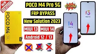 Poco M4 5g Frp Bypass | All Poco Miui 13 / Miui 14 Google Account Bypass (No Need Pc)