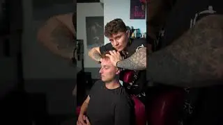 Head Massage Asmr in Barbershop