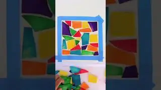 Stained Glass Pasta Craft