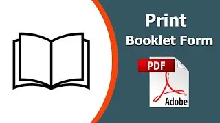 How to print booklet in pdf using Adobe Acrobat Pro DC