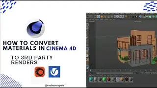 How To Convert Cinema 4D Materials(Scene) Into Corona/V-Ray Render for 3D Rendering