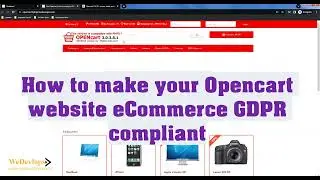 How to make your opencart website eCommerce GDPR compliant