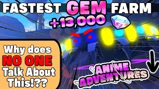 *NEW* FASTEST WAY TO GET GEMS AFK in Anime Adventures