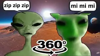 Alien Speaking Meme vs Alien Cat 360º