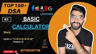 67. Basic Calculator || Stack || Top 150+ DSA Leetcode JAVA