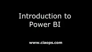 Introduction to Power BI