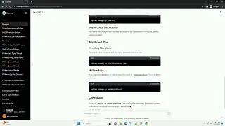 django python manage py makemigrations