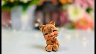 Обзор фигурки котёнок с лапками сердечком. Танинторт