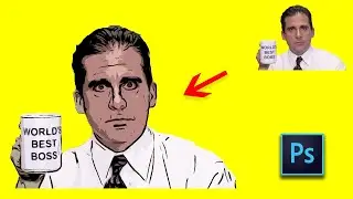 How to Cartoon Michael Scott with Photoshop!