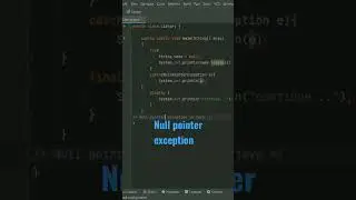 null pointer exception in java