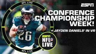 Can the Commanders stop Eagles' offense?! + Jayden Daniels' performance vs. Lions in VR 🔥 | NFL Live