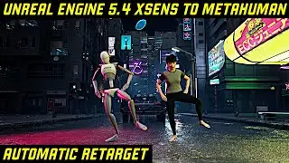 Unreal Engine 5.4 Xsens to Metahuman Auto Retarget