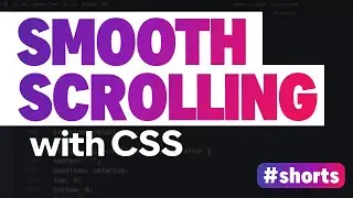 Smooth Scrolling with one line of CSS | #shorts