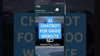 Create Your Own AI Chatbot for Odoo Website #ai #odoo #website #blog #chatbot #developmenttutorial