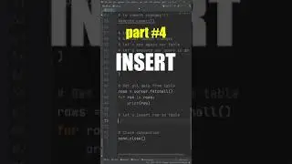 how to mysql in python #4 INSERT #shorts