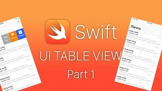 Swift 4 UITableView Xcode 10 - Таблицы и создание мини приложения - Уроки Swift - Часть 1