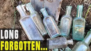 Long Forgotten 1880's Mine Site... Oldest Bottles In Sudbury Ontario, Canadian Bottle Digging!