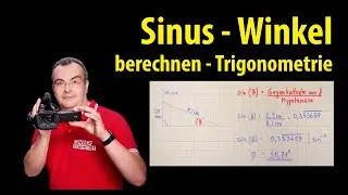 Sinus - Winkel berechnen - einfach erklärt - Trigonometrie | Lehrerschmidt