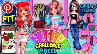 A WHEEL Picks My CHALLENGE For EVERY THEME In DRESS TO IMPRESS! *AGAIN* | ROBLOX