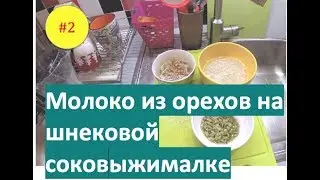 #2. Ореховое молоко на шнековой СВЖ