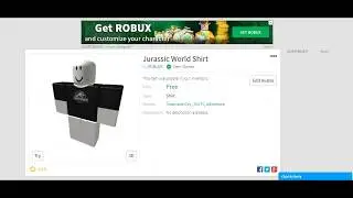 Get Jurassic World Shirt For Free (ROBLOX)