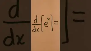 Easy Trick to Remember the Derivative of e^x