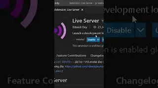 How to Create a Live Server in Visual Studio 2024 #shorts #liveserver #visualstudiocode #vscode