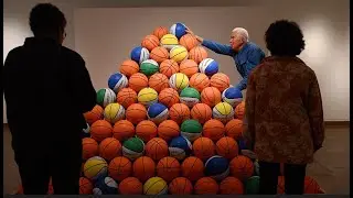 Lyman Allyn Art Museum installs “Basketball Pyramid”