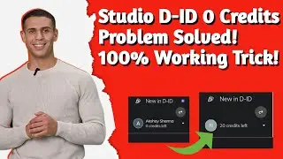 Studio d id 0 Credits Problem Solved | studio d id upgrade problem | studio d id not working