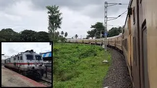 WAP7 + ICF Coaches Tracksounds at flat 110kmph !! 12147 H. Nizamuddin Kolhapur Express